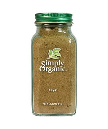 Simply Organic Ground Sage Leaf, Certified Organic | 1.41 oz | Pack of 3 | Salvia officinalis L.