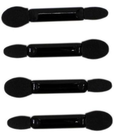 Baluue 200 Pcs Eye Shadow Applicator Double-end Eyeshadow Sponge Eyeshadow Makeup Brushes Black - Buy Online on GoSupps.com