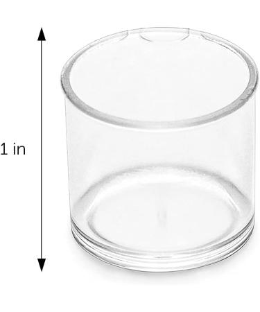 DecorRack 40 Pack Mini Plastic Storage Containers with Lids - 0.5oz for Beads, Glitter, Slime, Paint, Seeds - Small Clear Cups (40 Pack) - Buy Online on GoSupps.com