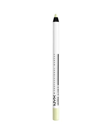 NYX PROFESSIONAL MAKEUP Faux Whites Eye Brightener  Eyeliner Pencil - Honeydew (Pastel Lime Green) Honeydew 1 Count (Pack of 1)