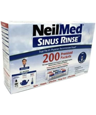 NeilMed Sinus Rinse 200 Packets with Bonus Rinse Bottle - Buy Online on GoSupps.com