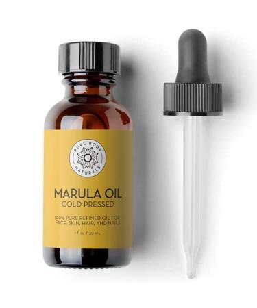Pure Body Naturals Marula Facial Oil 1oz - Cold-Pressed Vegan Luxury for Face & Hair - Buy Online on GoSupps.com