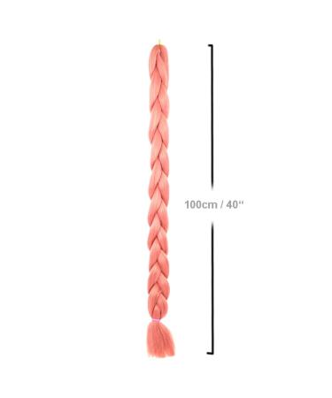Mybraids 1-Colored Premium 2m Braid Hair for Rasta Braids Dreads Crochet Twists & Cornrows - Kunsthaar Extensions in 17-Y Altrosa - Buy Online on GoSupps.com