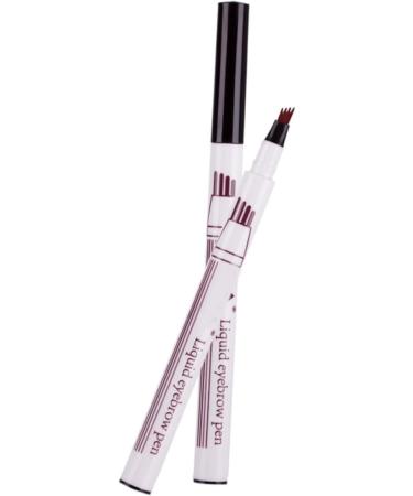 Angoily 2pcs Eyebrow Pen Women Eyebrow Pencil Liquid Eyebrow Pen Water Proof Eyebrow Powder Miss 1 count (Pack of 1) As Shownx2pcs - Buy Online on GoSupps.com