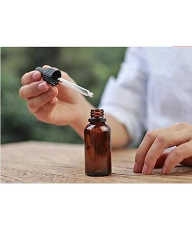 12 PCS Empty Refillable 5ML Amber Glass Droppers Essential Oil Bottles Aromatherapy Cosmetics Elite Fluid Container Jar Pot Holder with Glass Eye Dropper and Black Caps (5ml) - Buy Online on GoSupps.com