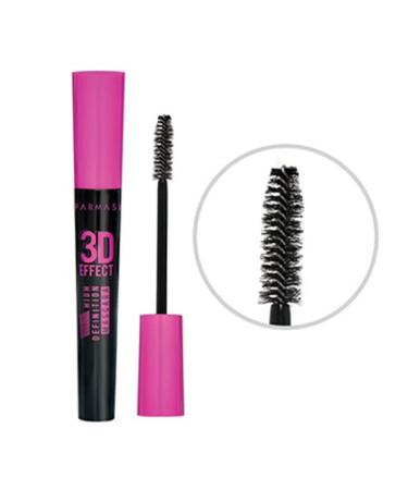 Farmasi 3D Effect High Definition Mascara - Volumizing, Lengthening, Lifting, Curling - No Smudging, Lasting All Day - 0.33 fl. Oz (Pack of 1) - Buy Online on GoSupps.com