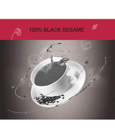 Organic Black Sesame Powder - No Sugar, Low Temp Roasted, HALAL, NON-GMO - 12.36oz (350g) - Imported from Taiwan - Buy Online on GoSupps.com