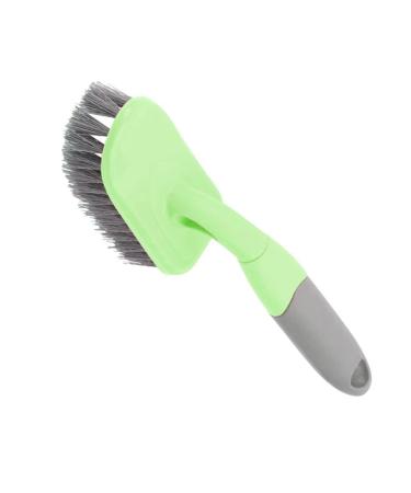 Gleavi soil brush shower cleaning brush with a handle joint cleaning brush split cleaning broken gap brushes for windows toilet brushes air conditioning plastic floor tile brush 1 piece (1 Pack) yellow