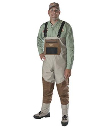 Caddis Men's Attractive 2-Tone Tauped Deluxe Breathable Stocking Foot Wader(DOES NOT INCLUDE BOOTS) X-Large