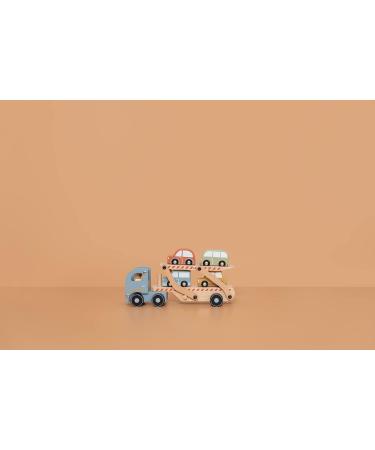 Buy Little Dutch 7095 FSC Wooden Car Transporter with 4 Cars - Eco-Friendly Toy for Kids | International Shipping Available - Buy Online on GoSupps.com
