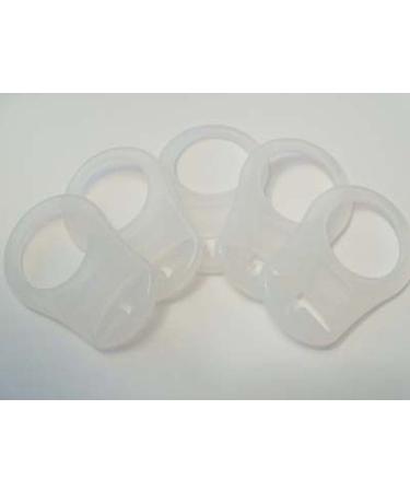 Pack of 5 silicone rings (adapters) for pacifier chains