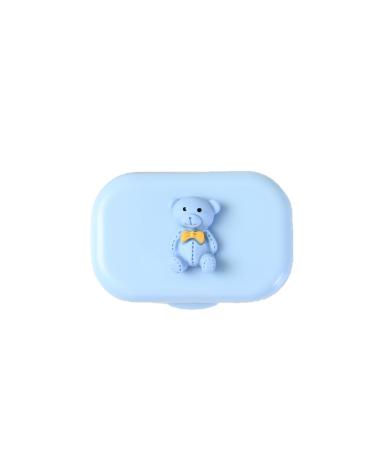 Cyrank reusable contact lens container made of resin cute travel contact container portable contact lens container cartoon resin contact lens box holder protection tank for travel (#4)