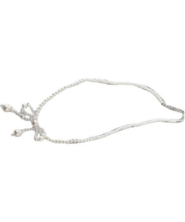 OralGos Elegant Pearl Sweater Chain Necklace | Refined Bow Design | Delicate Jewelry Accessory for Women - Buy Online on GoSupps.com