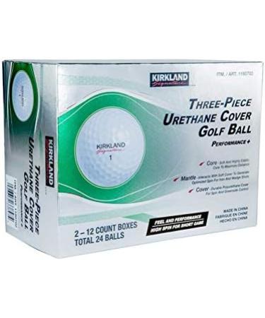 Kirkland Signature 3-Piece Urethane Cover Golf Ball - 2 Dozen Pack - Buy Online on GoSupps.com