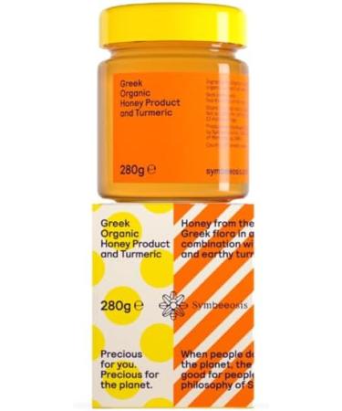 Symbeeosis Organic Greek Functional Honey with Turmeric - Rich in Trace Elements and Phenolic Compounds - Warm and Earthy Flavor - Buy Online on GoSupps.com