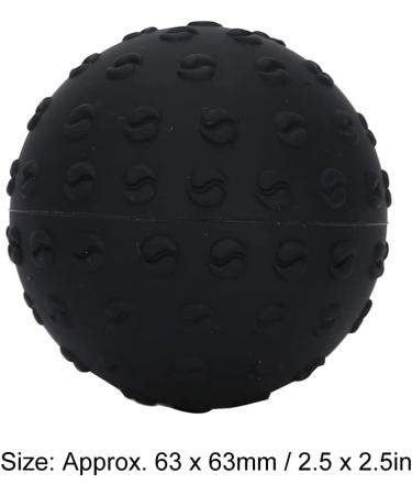 Verdant Touch Silicone Massage Ball - Fascia Relief for Body Shoulder & Hand | Yoga Exercise - Black - Buy Online on GoSupps.com