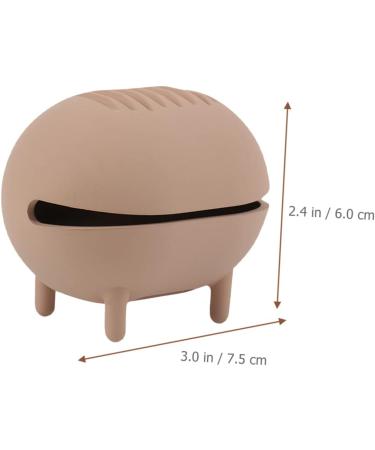 Housoutil 1 Set Silicone Beauty Tools Silica Gel Beauty Egg Storage Set Travel 7.5x5cm Khaki - Buy Online on GoSupps.com