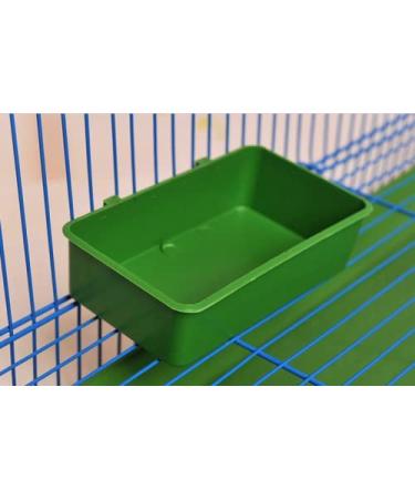 12 Pcs Bird Feeder Seed Food Cups Hanging Bowl for Parrot Parakeet Poultry - Green - Buy Online on GoSupps.com