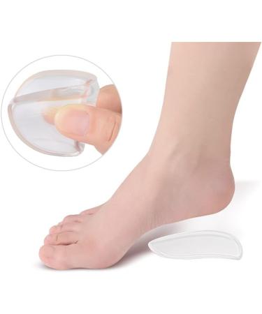 Premium GEL Heel Cups - Self-Adhesive Foot Orthotic Inserts for Heel Spurs & Pain Relief - X-Large Clear - International Shipping Available - Buy Online on GoSupps.com