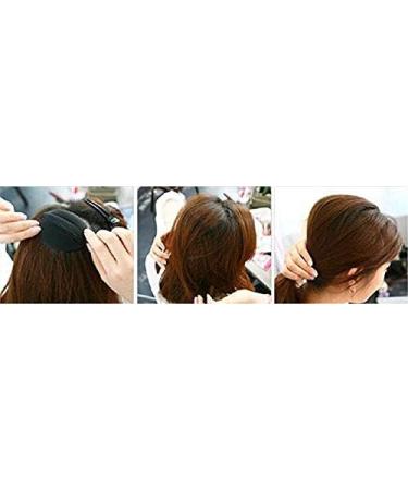 Bump It Up Volume Hair Base Styling Insert Tool - Beehive Hair Styler for Women - Bun Maker & Braid Tool - Black - Buy Online on GoSupps.com