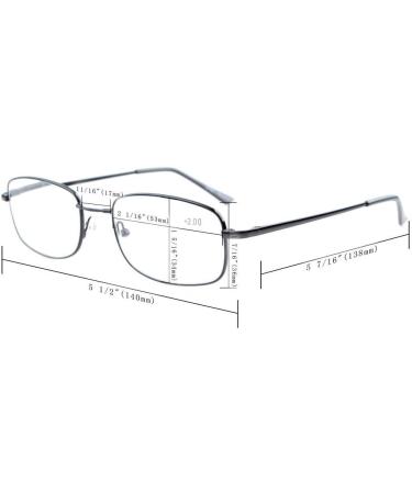 Eyekepper Bridge-Flex Memory Titanium Reading Glasses for Men & Women - Gold +1.5 Spring Hinges International Shipping - Buy Online on GoSupps.com