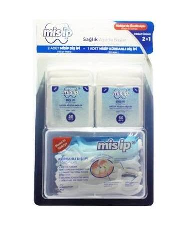 Floss Picks and Dental Floss (2+1)