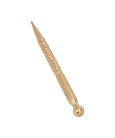 Acupressure staff brass facial acupressure stick face eye acupressure staff men women brass body relaxing manual acupuncture pen depth tissue massage device