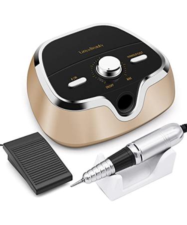 EasyinBeauty Professional Nail Drill Set, 35000 RPM Electric Nail Drill Machine, Nail Filer Electric for Acrylic, Efile Nail Drill Kit with 6 Bits, 30 Sanding Bands, Manicure Tools for Salon, Home Use