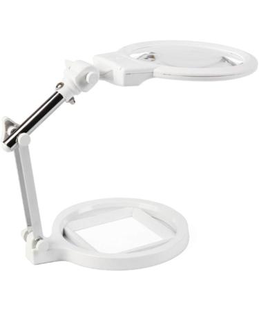 Glass with Light Desktop Magnifier with Lights Foldable 130mm Large Mirror Enlarged Mirror 2X 4X 25x Lightweight Handheld Glass Made in China - Buy Online on GoSupps.com