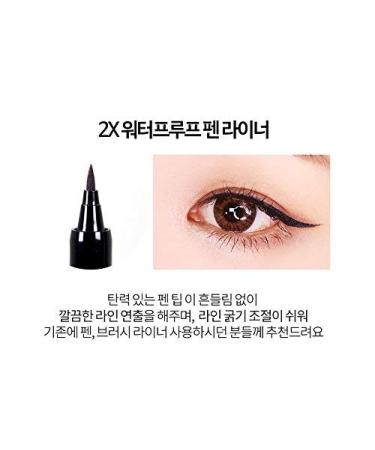 PASSIONCAT Classic Waterproof Liquid Liner for Beginners - Ultra Slim Ink, Easy to Draw, Long Lasting - No.1 Black (1.0g) - Buy Online on GoSupps.com