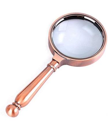 Magnifying Glasses Educational Hobby Magnifiers Antique Reading Magnifying Glass Scratch-Resistant Optical Clear Image Suitable for Reading Viewing Small Texts Comfortable Anniversary