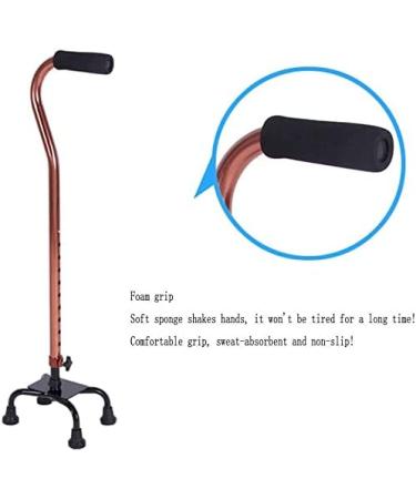 Walking Stick Adjustable Walking Cane Walking Stick Elderly Four-Corner Crutch Aluminum Alloy Walking Stick Walker Adjustable Telescopic Walking Stick Lightweight Portable Cane for Men/WOM Bea - Buy Online on GoSupps.com