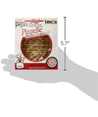 Pepi's Pizzelles Lemon - 7 Ounce (Pack of 1) - Natural & Artificial Flavors - Buy Online on GoSupps.com