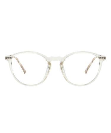 Cyxus glasses without presumption women men with blue light filter tr90 super light round glasses computer gaming glasses anti uv 400 retro clear glasses frames 01-5 clear