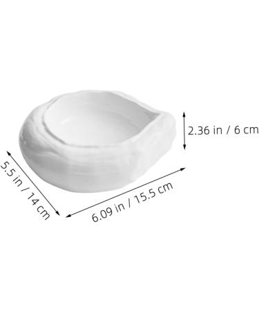 Cabilock Salad Bowl Household Food Bowl Kitchen Supplies Ceramic Dessert Bowl Ceramics Hotel Delicate 15.50X14.00X6.00CM As Shown - Buy Online on GoSupps.com