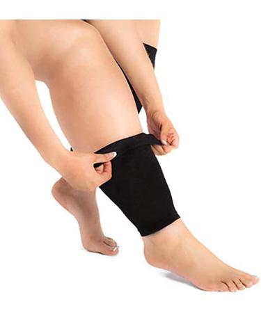 Wide Calf Compression Socks for Men & Women | Plus Size Shin Sleeves | Pain Relief & Varicose Vein Treatment | Black 7XL - Buy Online on GoSupps.com