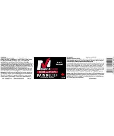 Muscle Check Sport & Arthritis Pain Relief 100% Natural Made with Pure Alberta Beeswax(120 ml) 120 ml (Pack of 1) - Buy Online on GoSupps.com