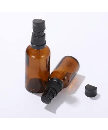 ericotry 6 Pcs 30ml Amber Glass Travel Bottles for Toiletries Refillable Travel Size Liquid Containers Glass Lotion Pump Bottle Mini Soap Pump Dispenser Cosmetic Container Bottle Travel Accessories - Buy Online on GoSupps.com