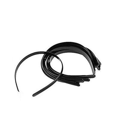 Plastic Headband DIY Hair Band Hair Hoop with Teeth for Men and Women Black Headband