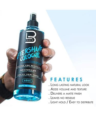 L3 Level 3 After Shave Spray Cologne - Softens Skin - Refreshes and Relieves Face and Skin - Styling Powder Included Aqua - Buy Online on GoSupps.com