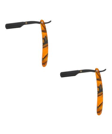 Angoily 2st facial shaver handwell handwell handwritten face spatula men razor tool safe razor men razor manual eyebrow knife man