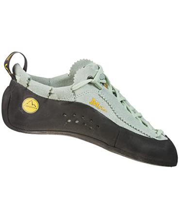 La Sportiva Unisex Kid's Mythos Climbing Shoes 37.5 EU Aqua Green