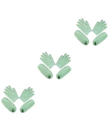 Ipetboom 3 Sets Moisture Feet Socks Disposable Booties Moisturizing Heel Socks Boots Heels Exam Disposable Socks Protective Hand Moisturizer Sleep Gel Foot Short Boots