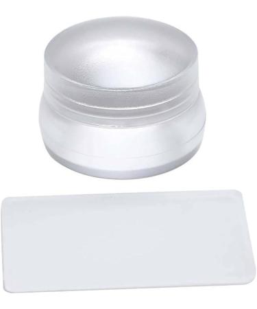 Silicone Jelly Nail Stamper Set - Clear Transparent Nail Art with Scraper | International Shipping - Buy Online on GoSupps.com