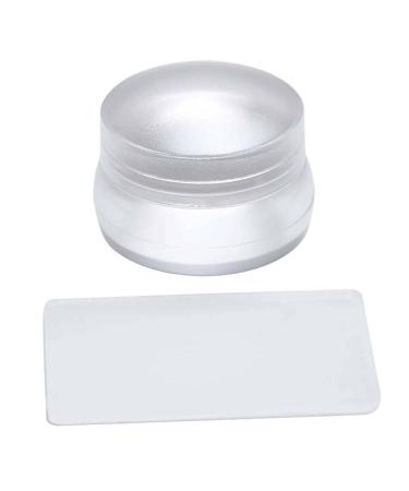 Tixiyu Clear Silicone Jelly Stamper - Nail Art Stamp Set with Lid & Schaber | Transparent Stamping Tools for Professionals - Buy Online on GoSupps.com