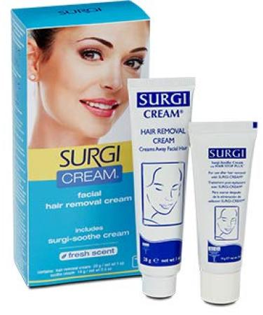 Surgi Cream Hair Remover for Face Extra Gentle 1 oz