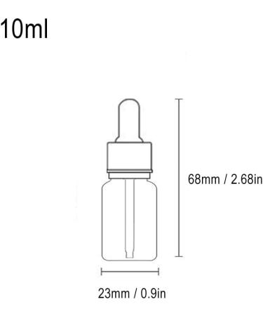 5Pcs Transparent Dropper Bottle 10ML Plastic Eye Dropper Bottles for Essential Oil Pipette Refillable - with Measured Pipette Funnel and Labels (White + Gold Cap) 10ml White + Gold Cap - Buy Online on GoSupps.com