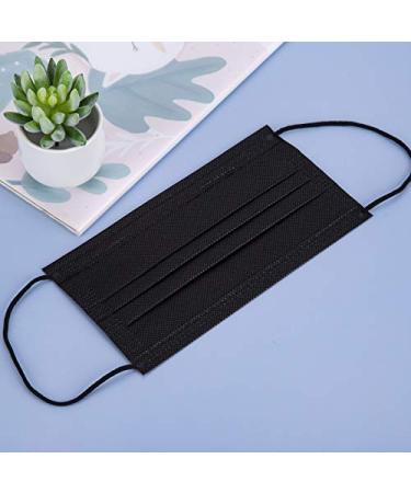 Black Disposable Face Masks - 50 Pcs | 3 Ply Protective Masks - Buy Online on GoSupps.com