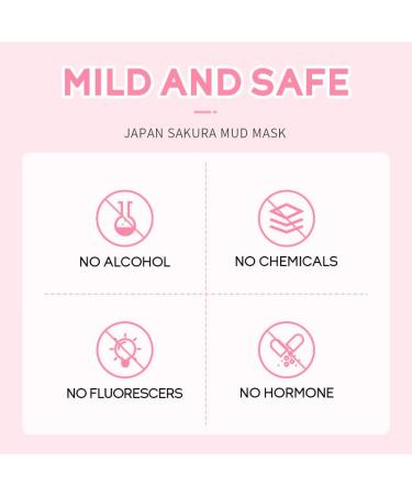AKARY Sakura Clay Facial Mud Mask - Deep Cleansing Pore Minimizer Oil Control & Acne Reduction - Natural Skin Care for Youthful Skin - Buy Online on GoSupps.com
