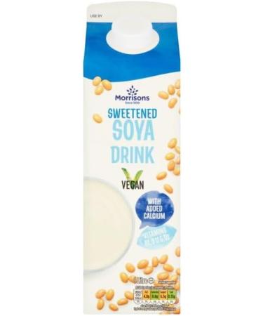 Morrisons Sweetened Soya Drink 1 Litre - Buy Online on GoSupps.com